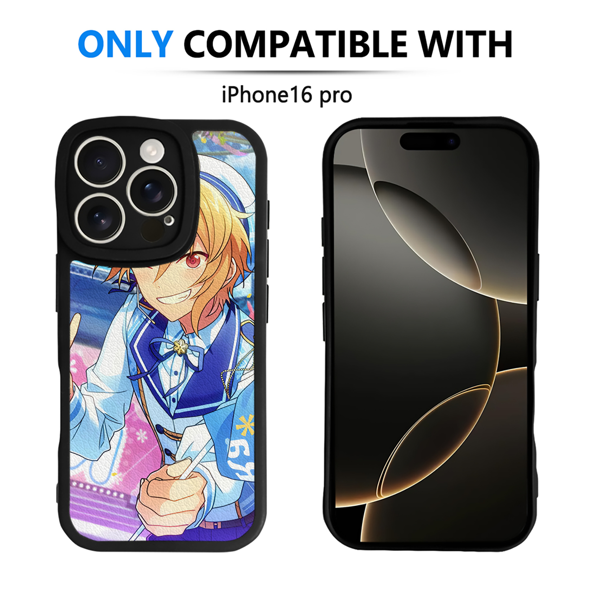 （画像用） あんさんぶるスターズ! Ensemble Stars 【iPhone 16シリーズ対応】シリコンスマホケース（レザー調） 材質：シリコン